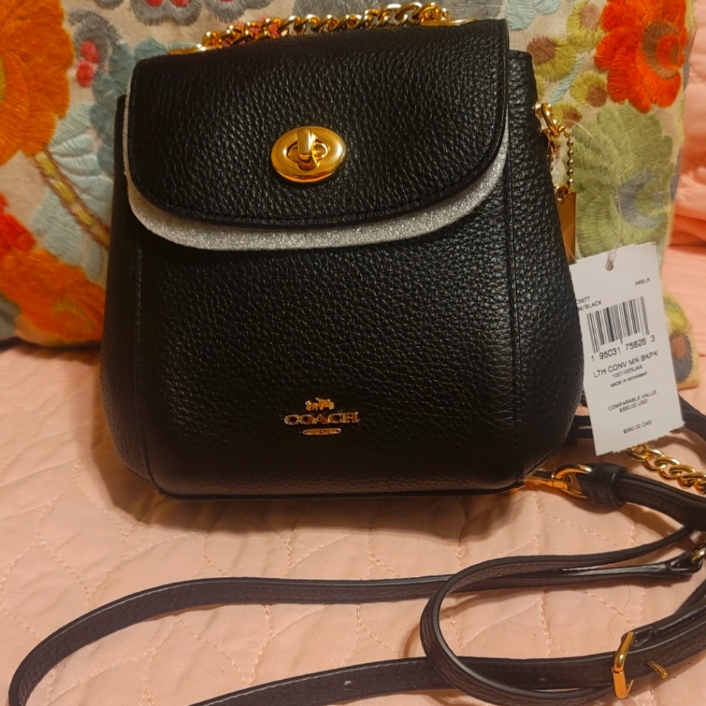 NWT Coach Mini Backpack